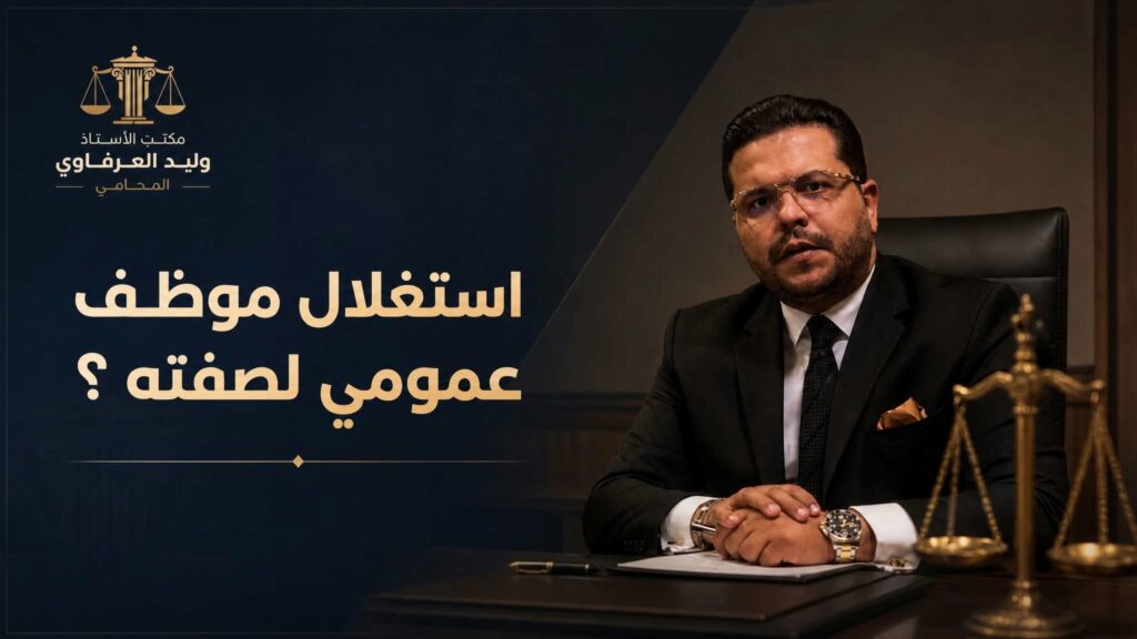 استغلال الموظف العمومي لصفته للإضرار بالإدارة